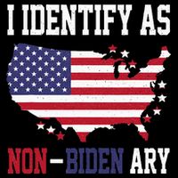 I Identify As Non Biden Amy America Flag Apparel Impact Tech Backpack