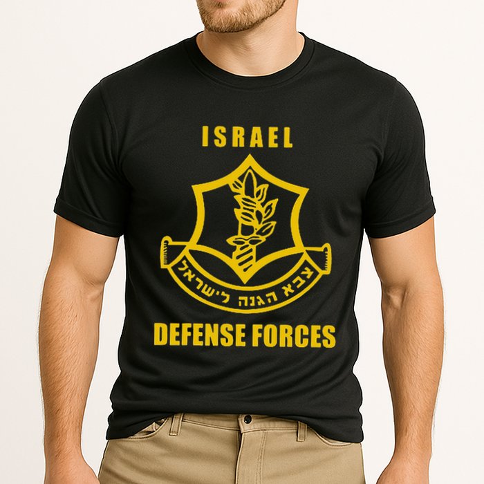 IDF Israeli Army. Israel Defense Force Small Logo Cooling Performance Crew T-Shirt