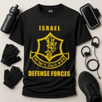 IDF Israeli Army. Israel Defense Force Small Logo Cooling Performance Crew T-Shirt