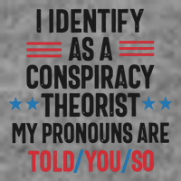 I Identify As A Conspiracy Theorist My Pronouns Are Told You So Hooded Wearable Blanket
