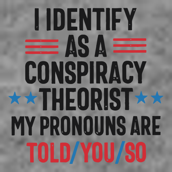 I Identify As A Conspiracy Theorist My Pronouns Are Told You So Hooded Wearable Blanket
