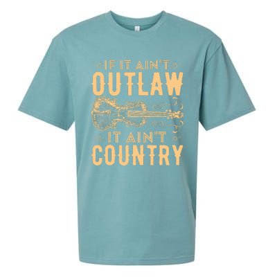 If It Aint Outlaw It Aint Country Country Music Sueded Cloud Jersey T-Shirt