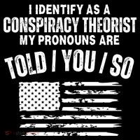 I Identify As A Conspiracy Theorist My Pronouns Are Told You So Sweatshirt