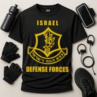 Idf Israeli Army Israel Defense Force Small Logo Cooling Performance Crew T-Shirt