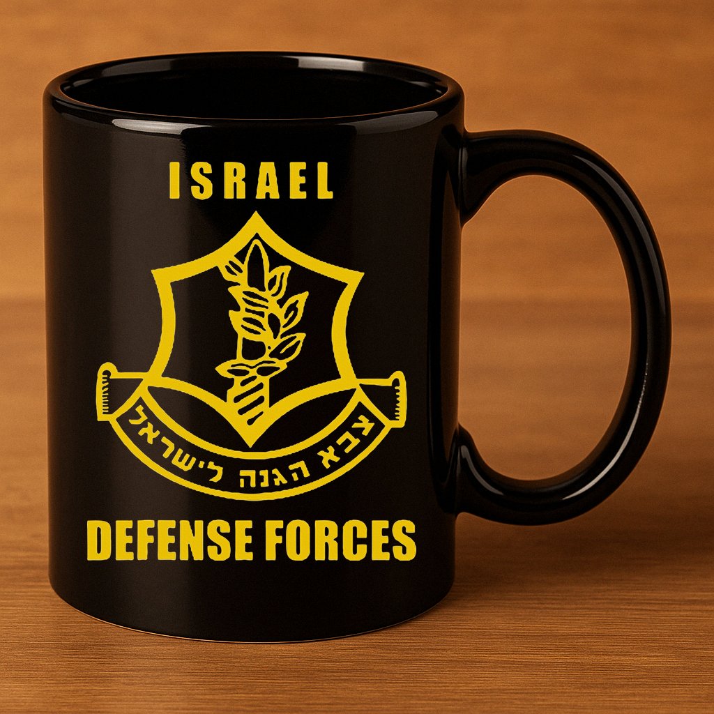 Idf Israeli Army Israel Defense Force Small Logo 11oz C Handle Ceramic Mug