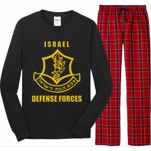 Idf Israeli Army Israel Defense Force Small Logo Long Sleeve Pajama Set