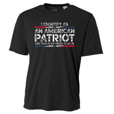 I Identify As An American Patriot Cooling Performance Crew T-Shirt