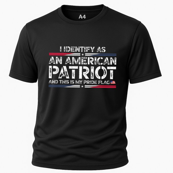 I Identify As An American Patriot Cooling Performance Crew T-Shirt