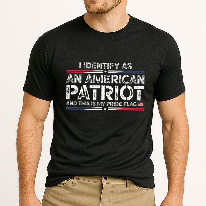 I Identify As An American Patriot Cooling Performance Crew T-Shirt