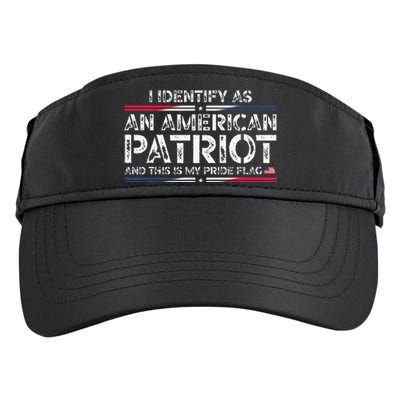 I Identify As An American Patriot Adult Drive Performance Visor