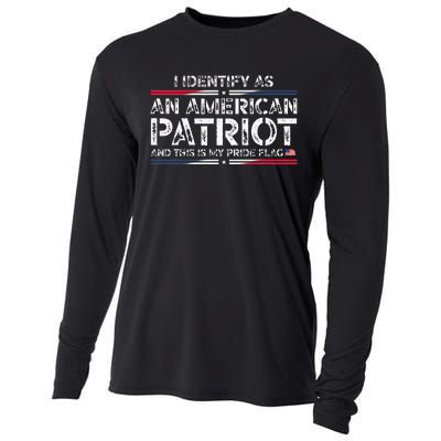 I Identify As An American Patriot Cooling Performance Long Sleeve Crew