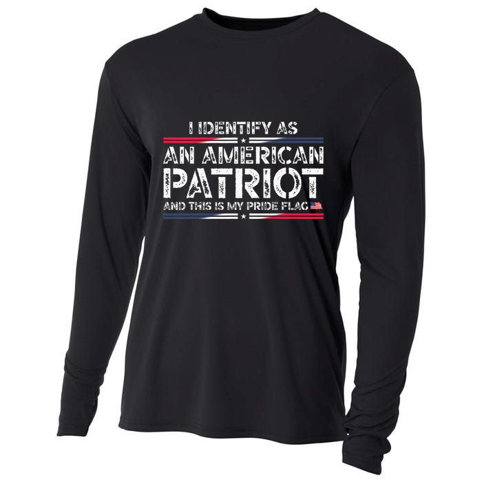 I Identify As An American Patriot Cooling Performance Long Sleeve Crew