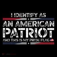 I Identify As An American Patriot Womens T-Shirt