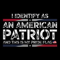 I Identify As An American Patriot Wool Snapback Cap