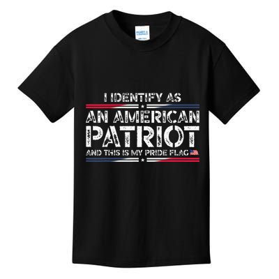I Identify As An American Patriot Kids T-Shirt
