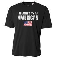 I Identify As An American Usa Patriotic Pride Cooling Performance Crew T-Shirt