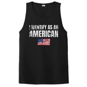 I Identify As An American Usa Patriotic Pride PosiCharge Competitor Tank