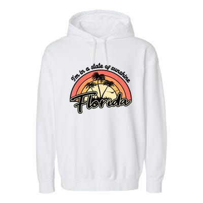 I'm In A State Of Sunshine Florida Beach Sun Garment-Dyed Fleece Hoodie