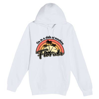 I'm In A State Of Sunshine Florida Beach Sun Premium Pullover Hoodie