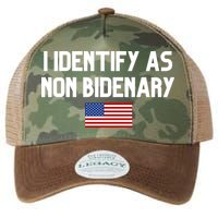 I Identify As Non Bidenary Legacy Tie Dye Trucker Hat