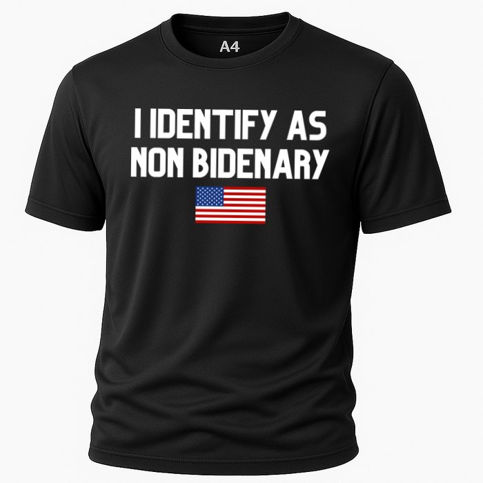 I Identify As Non Bidenary Cooling Performance Crew T-Shirt