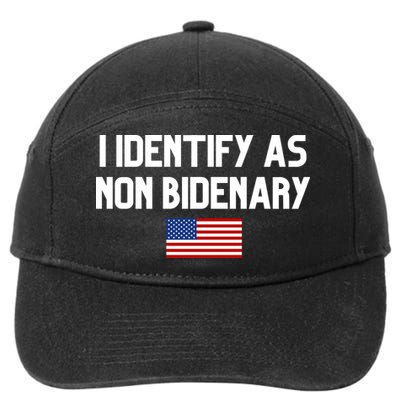I Identify As Non Bidenary 7-Panel Snapback Hat