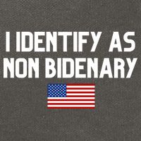 I Identify As Non Bidenary Cotton Canvas Backpack