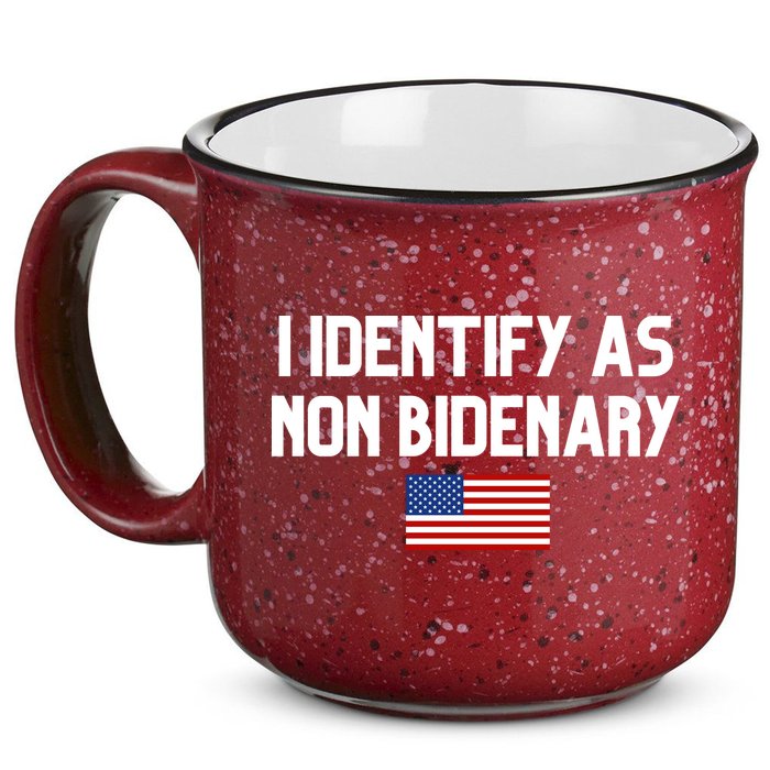 I Identify As Non Bidenary 15oz Campfire Ceramic Mug