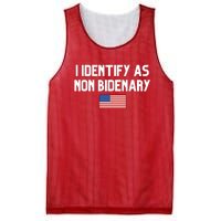 I Identify As Non Bidenary Mesh Reversible Basketball Jersey Tank