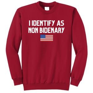 I Identify As Non Bidenary Tall Sweatshirt