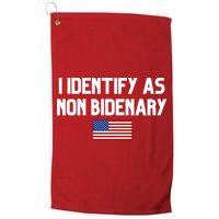 I Identify As Non Bidenary Golf Towel