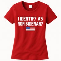 I Identify As Non Bidenary Womens T-Shirt