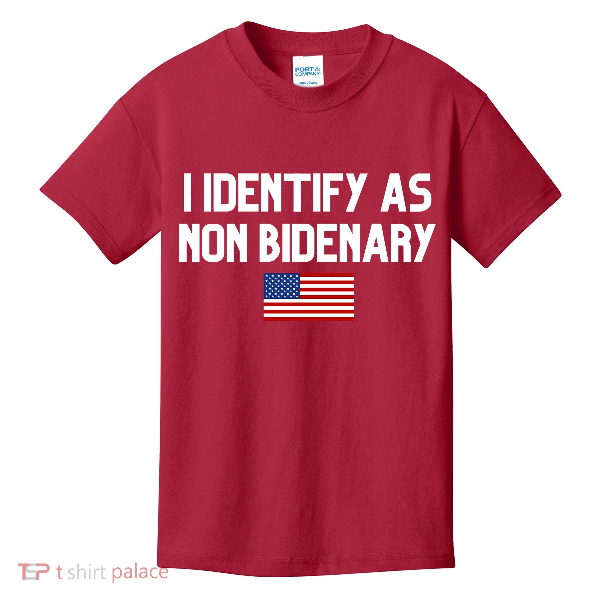 I Identify As Non Bidenary Kids T-Shirt