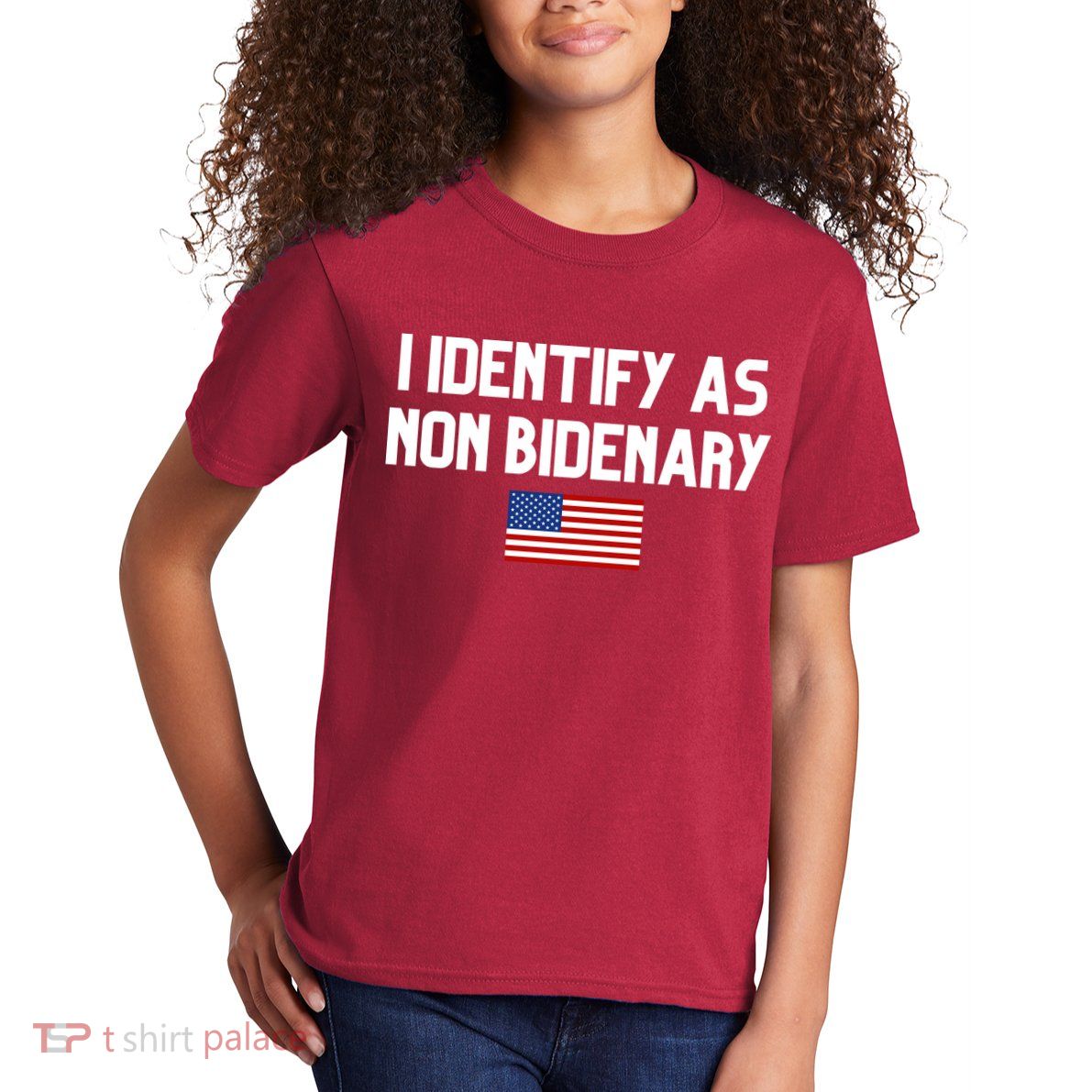 I Identify As Non Bidenary Kids T-Shirt