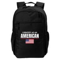 I Identify As An American No Identity Politics Usa Flag Backpack