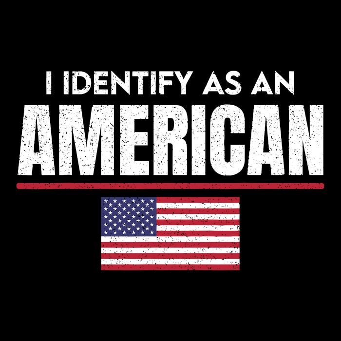 I Identify As An American No Identity Politics Usa Flag Backpack