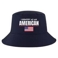 I Identify As An American No Identity Politics Usa Flag Cool Comfort Performance Bucket Hat
