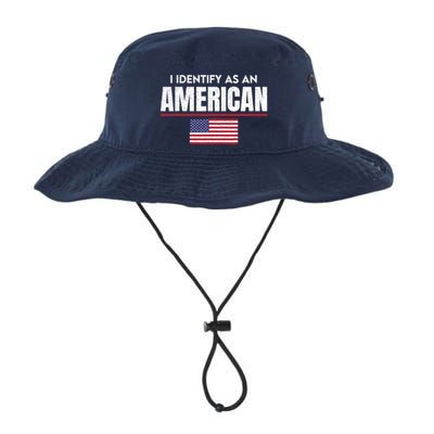I Identify As An American No Identity Politics Usa Flag Bucket Hat
