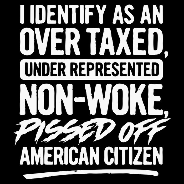 I Identify As An Over Taxed Under Represented NonWoke Pissed Off American Citiz Toddler Sweatshirt