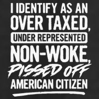 I Identify As An Over Taxed Under Represented NonWoke Pissed Off American Citiz Golf Towel