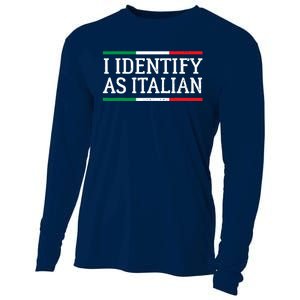 I Identify As Italian Cooling Performance Long Sleeve Crew