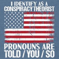 I Identify As A Conspiracy Theorist Pronouns Are Told You So Garment-Dyed Sweatshirt