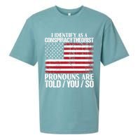 I Identify As A Conspiracy Theorist Pronouns Are Told You So Sueded Cloud Jersey T-Shirt