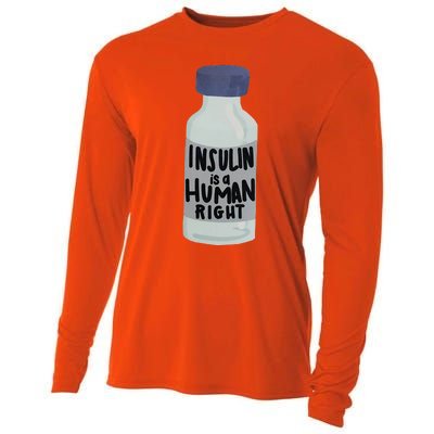 Insulin Is A Hu Right Diabetes Awareness Insulin Medicine Gift Cooling Performance Long Sleeve Crew