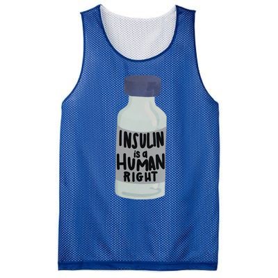 Insulin Is A Hu Right Diabetes Awareness Insulin Medicine Gift Mesh Reversible Basketball Jersey Tank