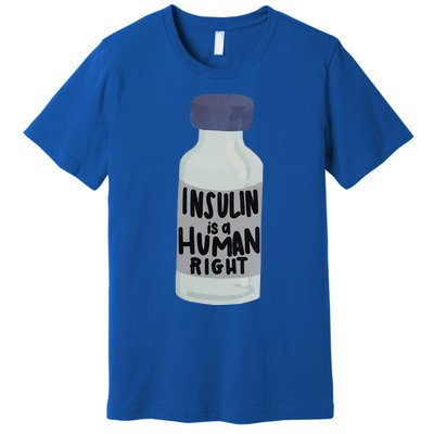 Insulin Is A Hu Right Diabetes Awareness Insulin Medicine Gift Premium T-Shirt