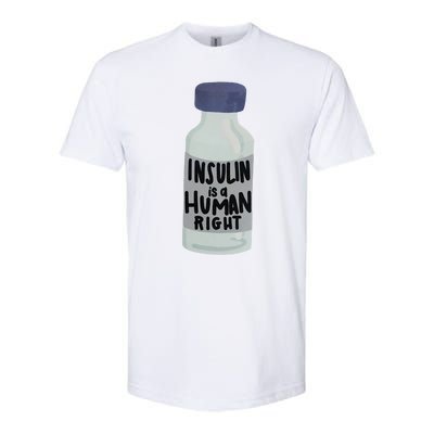 Insulin Is A Hu Right Diabetes Awareness Insulin Medicine Gift Softstyle® CVC T-Shirt