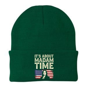 ItS Is About Madam Time Funny Kamala Harris Knit Cap Winter Beanie