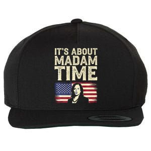 ItS Is About Madam Time Funny Kamala Harris Wool Snapback Cap