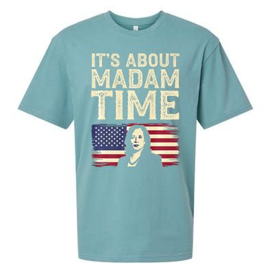 ItS Is About Madam Time Funny Kamala Harris Sueded Cloud Jersey T-Shirt